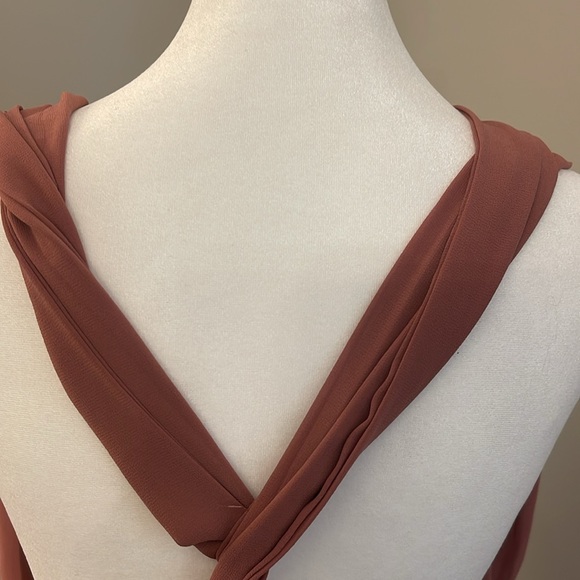 Ladies, very elegant mauve color summer dress size XL - Picture 8 of 12